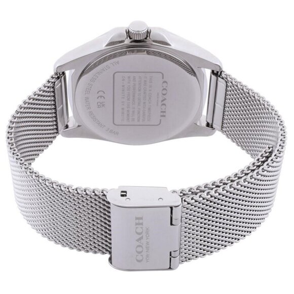 NWT Authentic Coach Greyson Quartz Silver Dial Women's Watch - Picture 3 of 3